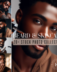 Black Men Skincare Beard Care Stock Images