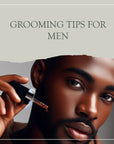 Black Men Skincare & Beard Care Stock Images